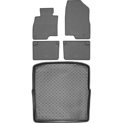 Mazda 6 III Kombi de 2012 SET - Alfombrillas de goma para coche + alfombrilla para maletero