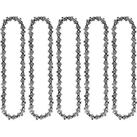(Lot de 5) Chaîne de rechange de 4 pouces pour mini-tronçonneuse électrique sans fil (1/5)