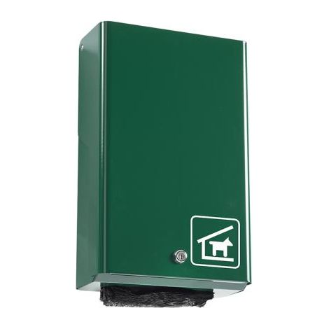 Distributeur mural Hygeca - 200 sachets - vert mousse - RAL 6005