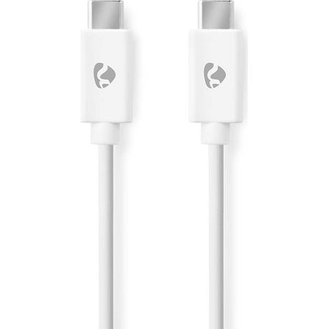 Cavo da USB-C a USB-C, 3 m, 60 W, 480 Mbps, bianco (1/2)