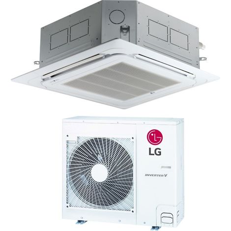 LG Cassette 4-Wege-Inverter-Klimaanlage 30000 Btu UT30F R-32 Wi-Fi Optional mit Wire Control und Panel enthalten - Neu