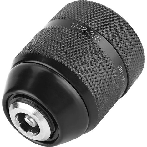 Mandrin de perçage sans clé en métal, filetage 3/8", 0,8 mm à 10 mm, pour perceuse électrique portative (1/5)