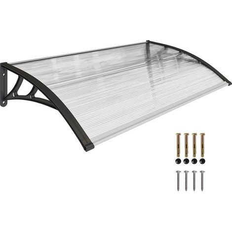 Store of door and window 110 x 60 cm with panels in polycarbonate and strip of aluminum transparent (1/5)