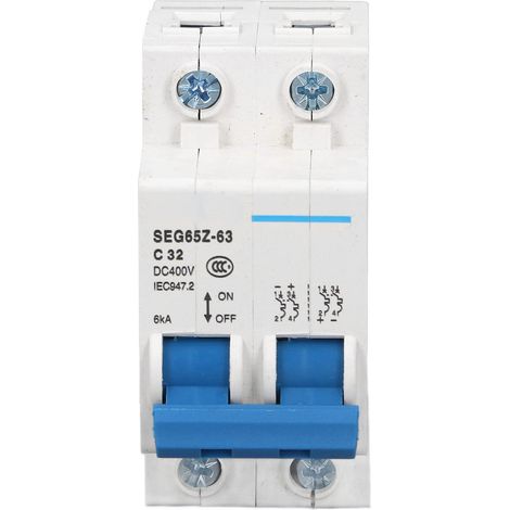 Interruttore automatico CC miniaturizzato, interruttore automatico ad aria sicuro per impianti fotovoltaici 600V ad alta efficienza con contatti robusti e capacità di interruzione di 6KA, con involucr