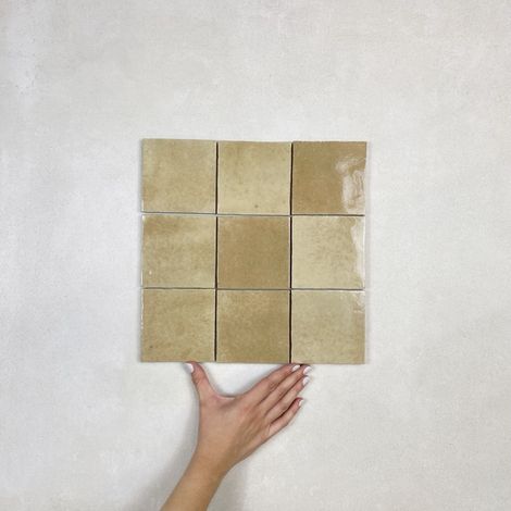 Carrelage mural Effet Zellige CROGIOLO ZELLIGE 10x10 cm Cammello (1/4)