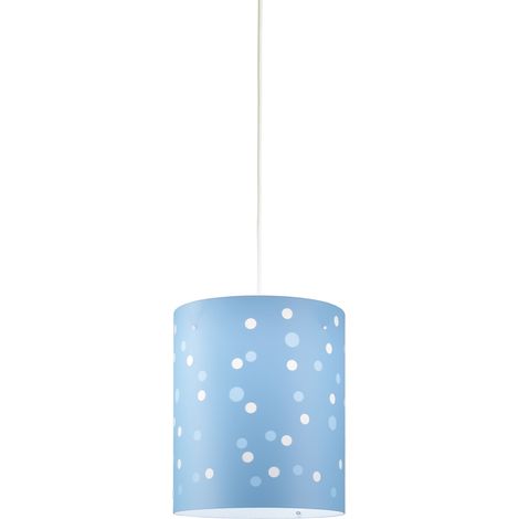 Sospensione Moderna Pois Polilux ® Blu Pastello 1 Luce E27 D27Cm (1/2)
