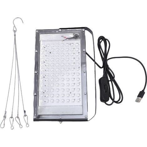 Lampe de bronzage pour la peau, 96 perles, éclairage bleu, USB, Portable, suspendue, pour usage domestique et intérieur (1/5)