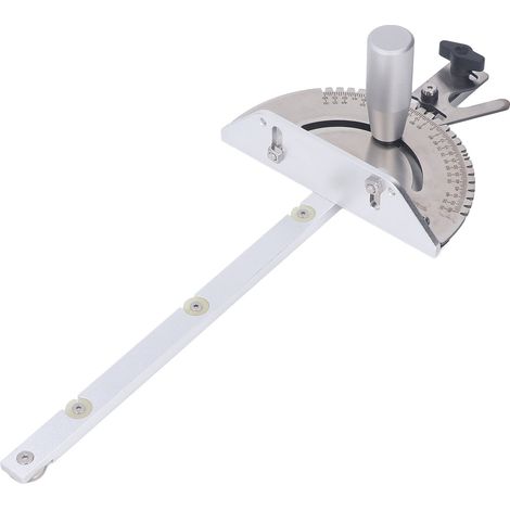 Guide de coupe d'onglet réglable pour scie à table, échelle claire, précision élevée, alliage d'aluminium, menuiserie (1/5)