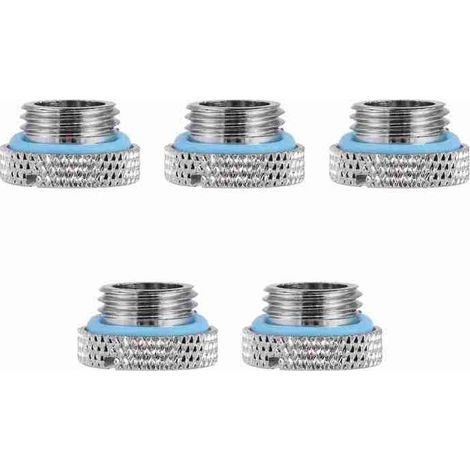 Packung mit 5 Messing-Wasserstoppstopfen mit G1/4-Gewinde für PC-Flüssigkeitskühlsysteme (1/5)
