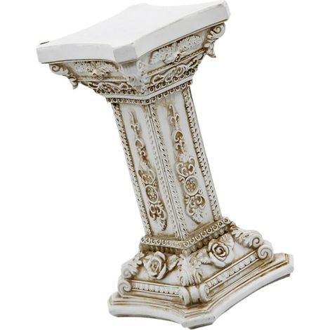 Estatuas de columnas griegas, decoraciones de pilares romanos,