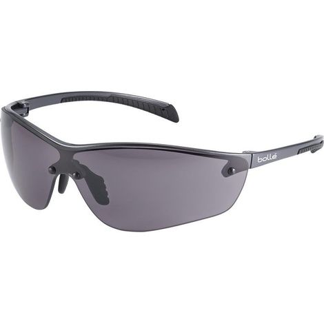 Bollé SILIUM+ Safety Glasses with Smoke Tinted Polycarbonate Lenses, Anti-Fog and Scratch-Resistant, Pack of 1