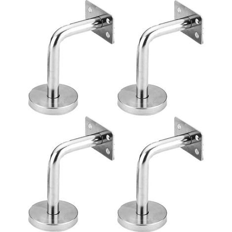 4 Pièces Support de Rampe d'Escalier Murale en Acier Inoxydable, Support de Main Courante Lourd (1/5)