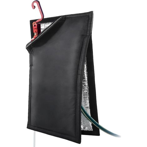Copertura per rubinetto esterno - antigelo e termoisolante - protezione invernale dal freddo esterno - copertura termoprotettiva - 64x35x1 cm (1/5)