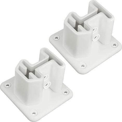 Supports de fixation pour échelle de piscine en résine, robustes et résistants  Brides d'échelle de piscine en résine pour une stabilité optimale au sol, idéales pour pelouse, terrasse, jardin, balust (1/5)