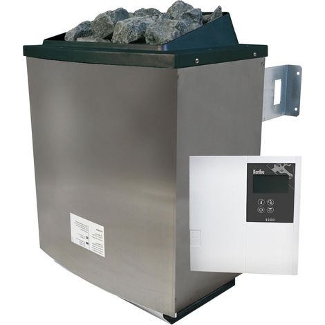 Saunaofen 9 KW inkl Strg. Classic finn,silber