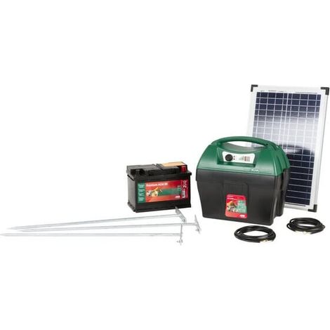 Jeu de démarrage AN 3000 numérique incluant panneau solaire 25W AKO 441113