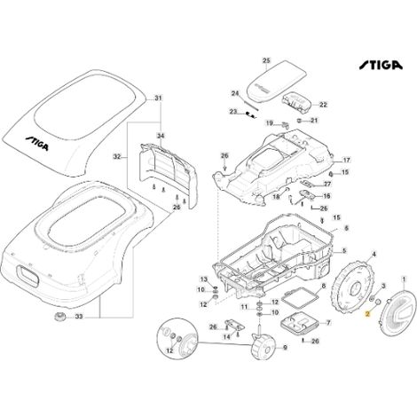 Sicherungsmutter M12 STIGA 1121566030 (1/2)