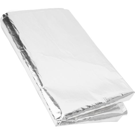 Ruban adhésif réfléchissant doré haute température pour isolation thermique et protection contre la chaleur, idéal pour envelopper les câbles et les conduites de carburant (argenté). (1/5)