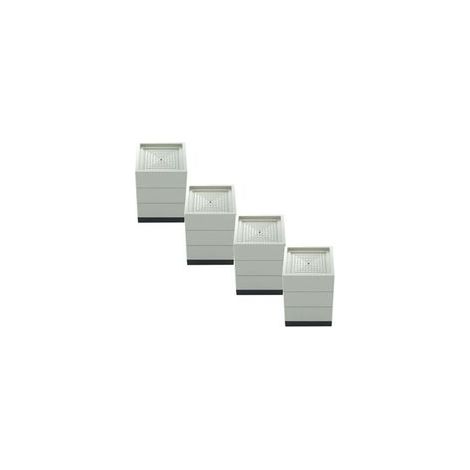 Rehausseurs de Meuble,Mobilier Ascenseur Pied Bed Riser Lit,pour Table ou Rehausseurs de Meubles Protège Sols et Surfaces Ajoute une Hauteur,4 Pièces(Size:7.8 11cm/4.3in)