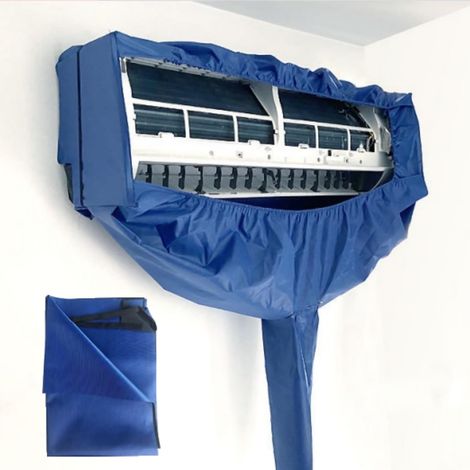 Kit de protección para la limpieza del aire acondicionado (incluye una funda de limpieza de tela Oxford para montaje en pared) azul (1/5)