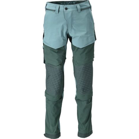 Pantalon avec poches genouillères MASCOT Ultimate - Léger et hydrofuge - 22279-605-Vert menthe-52