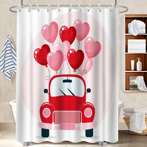 Rideau de douche 180x180 artistique polyester pour salle de bain pour préparer la maison avant l’arrivée d’invités (1/5)