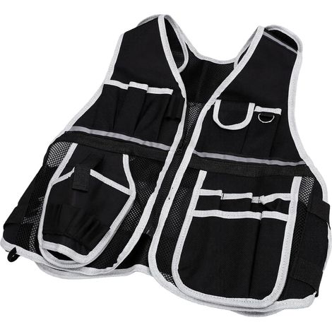 Men's Electrician's Tool Vest with Pockets and Straps (1/5)