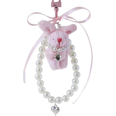 Porte-clés en peluche - Porte-clés mignon style dessin animé, petit bracelet porte-clés, porte-clés animal en peluche doux, cadeau