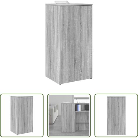Büroorganisation - Lagerschrank Grau Sonoma 50x45x103,5 cm Holzwerkstoff (1/5)