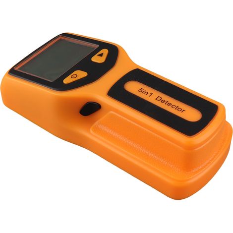 Détecteur de montants haute sensibilité 5 en 1 avec écran LCD numérique et microprocesseur intelligent pour bois, câbles électriques, montants métalliques, solives et tuyaux. (1/5)