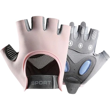 2 paires Gants de fitness demi-doigts, respirants, absorption des chocs, antidérapants, pour yoga, spinning et cyclisme (1/5)