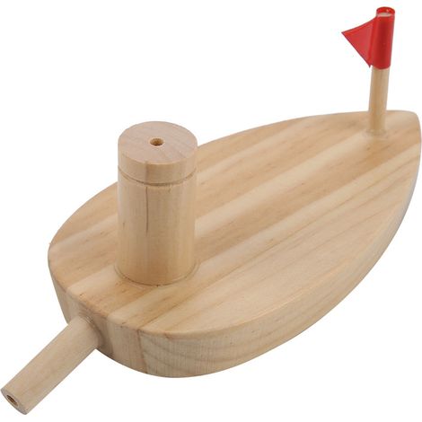 Bateau de Bain Éducatif en Bois avec Ballons - Jouet d'Éveil pour Enfants (1/5)