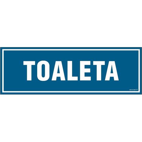 PA014 Placa de señalización para baño TABLERO RÍGIDO 150X50 (1/2)