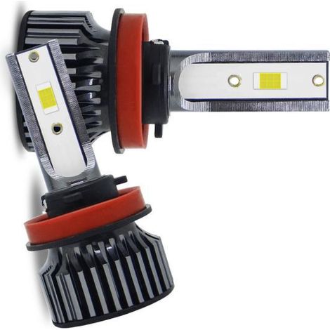 H11 LED headlights, ultra-bright 6500K, integrated high and low beam retrofit headlights.