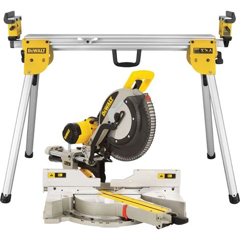 Dewalt DWS780 305mm XPS Sliding Compound Mitre Saw 1675W 110V + DE7033 Leg Stand