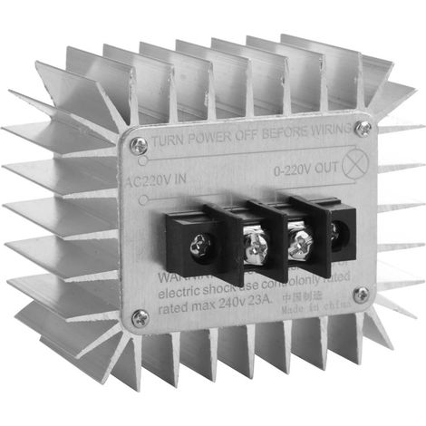 Contrôleur de vitesse de moteur à thyristors 5000 W AC 220 V, régulateur de puissance réglable pour la température (1/5)