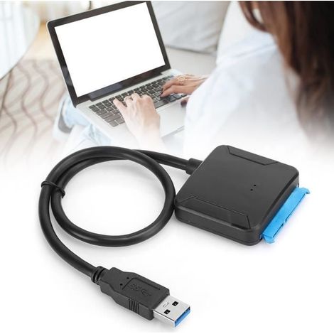 Adaptateur Câble SATA vers USB 3.0 pour disque dur 2,5/3,5 pouces - Plug & Play, Hot-swap