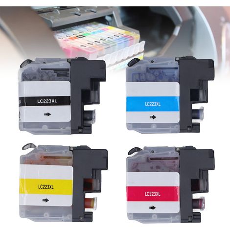 Cartouches d'encre jetables LC223XL 4 couleurs avec encre (1/5)