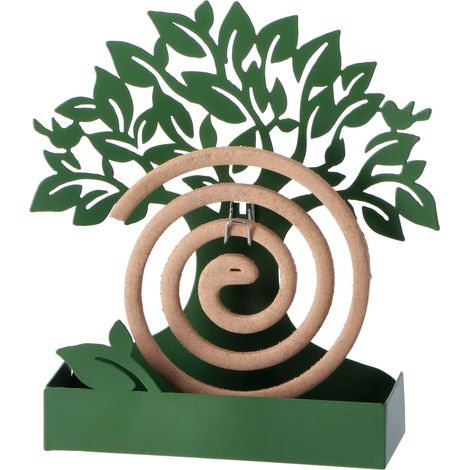 Regalo Italiano Porta Zampirone Metallo H 18 x 15 x 5 Cm Ass. Verde Giallo Grigio Nero 1 Pz