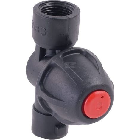 Portaboquillas 1/4" rosca hembra conjunto con 1 portaboquillas y v谩lvula antigoteo ARAG 40228A5 (1/2)