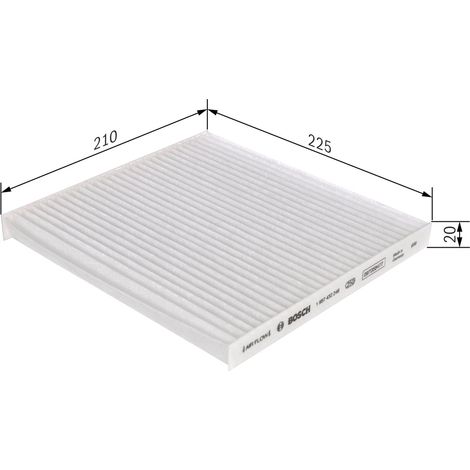 Bosch M2246 - Filtre d'habitacle standard - filtre à poussière et à pollen (1/2)