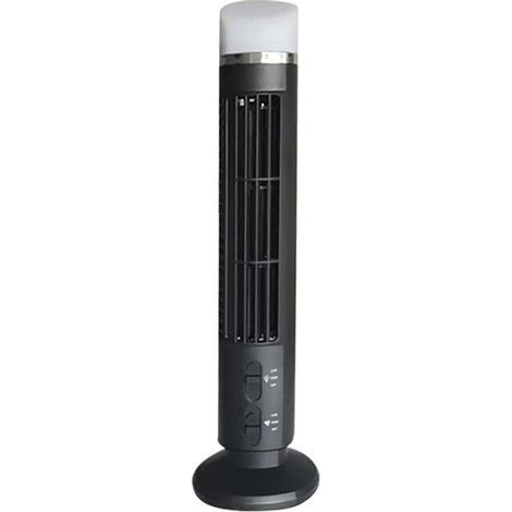 Tragbarer Luftkühler-Ventilator, vereinfachter Turmventilator mit LED, starker Luftstrom, kompaktes Design, blattlos, USB-Schnittstelle