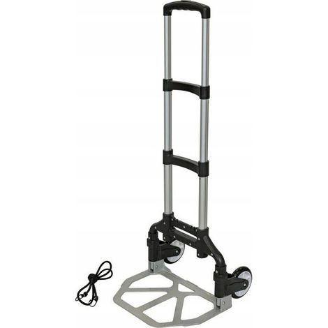 Carro portátil plegable con mango telescópico (capacidad de carga 70kg) (1/2)