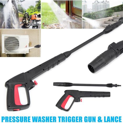Laveuse à haute pression de voiture Pistolet à haute pression Lavage de voiture Pistolet à eau Pistolet de lavage de voiture Pistolet de nettoyage Pistolet à eau réglable (1/3)