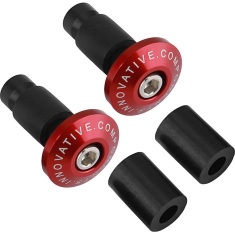 Embouts de guidon de moto de 22 mm (7/8 pouce), adaptés à la course, aux VTT et aux véhicules tout-terrain, rouges. (1/5)
