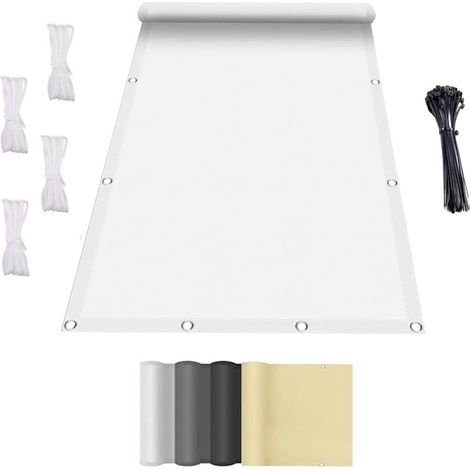 1 Voile d'ombrage,Rectangulaire,Imperméable,Polyester,Oeillets en alliage d'aluminium,Patio Jardin Terrasse (1/5)