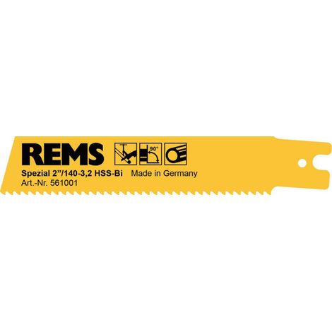 LAMA SPECIALE REMS 140mm DENTE 3,2mm PER TUBI IN ACCIAIO (1/3)