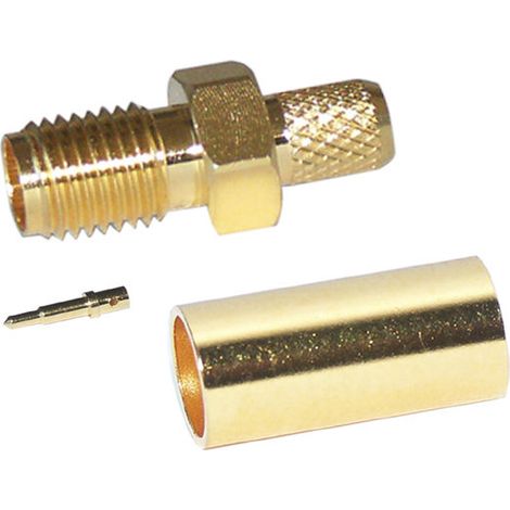 Connettore femmina SMA inversa con pin centrale macho de Per cavo RG-174/U Electro DH 20.203/174 8430552114498