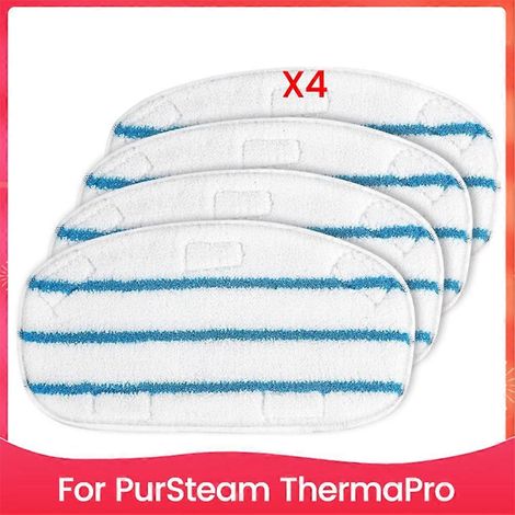 Accessoires pour nettoyeur vapeur PurSteam ThermaPro 10-en-1 : lingettes en microfibre lavables pour parquets. (1/5)