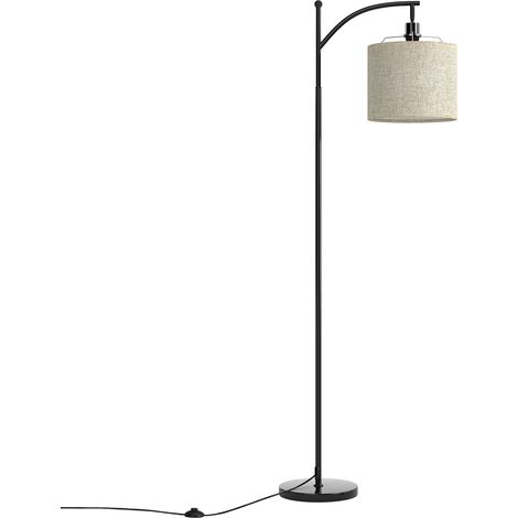 Emitto Floor Lamp Corner Reading Light 3 Colour Dimming Adjustable Linen Shade